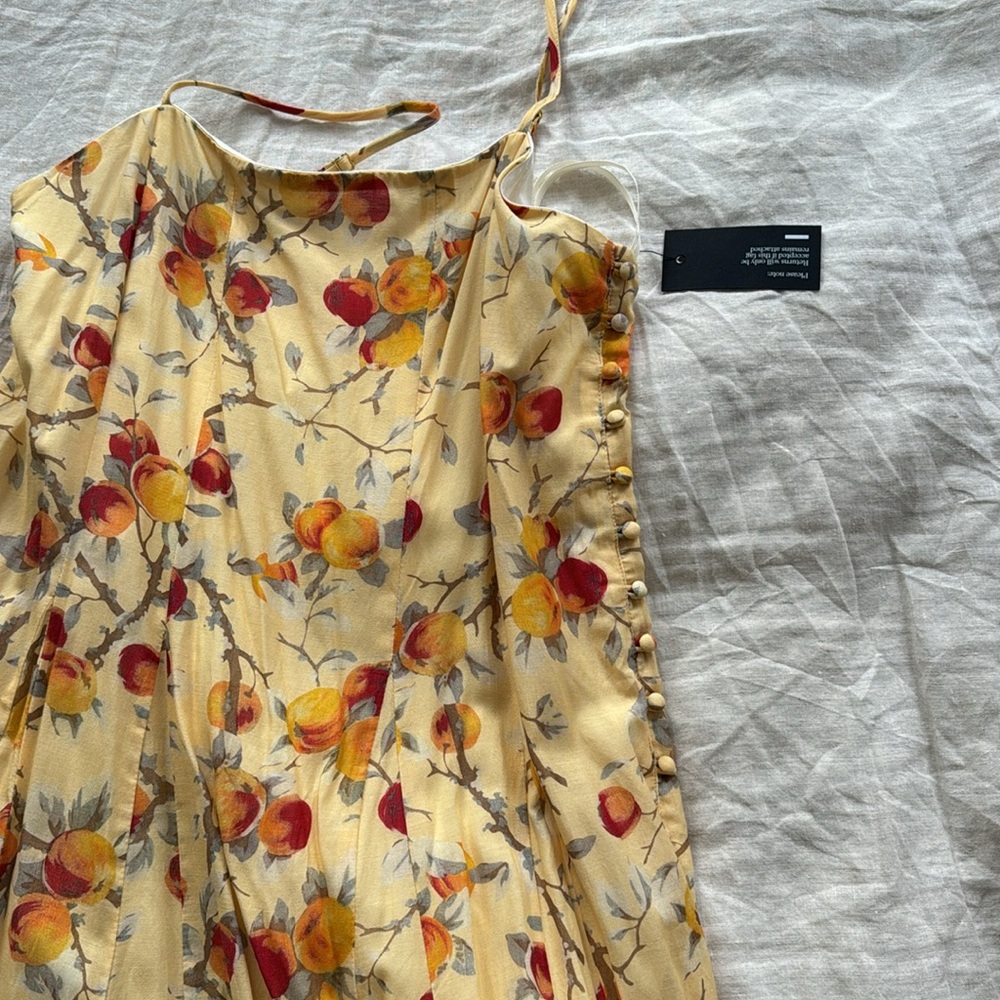 NWT Posse Paloma printed cotton-blend voile maxi dress - Picture 4 of 8